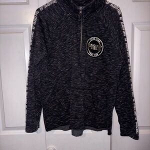 Victoria's Secret PINK Charcoal Zip-Up Sweater